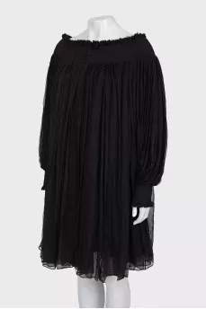 Silk midi dress