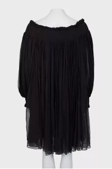 Silk midi dress