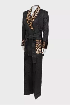 Black suit with a pattern