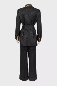 Black suit with a pattern
