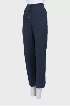 Straight-fit cashmere trousers