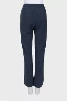 Straight-fit cashmere trousers