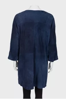 Blue cardigan with pockets
