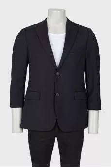 Men's wool jacket with buttons