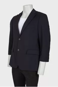 Men's wool jacket with buttons