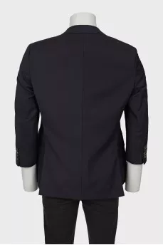 Men's wool jacket with buttons