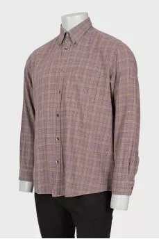 Men's checkered shirt