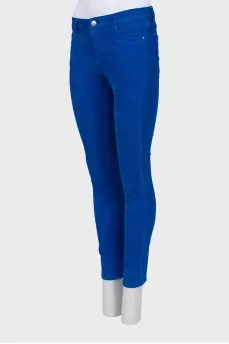 Corduroy blue jeans