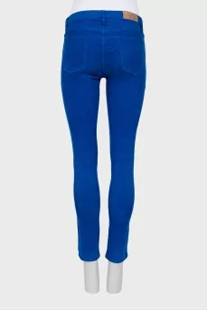 Corduroy blue jeans