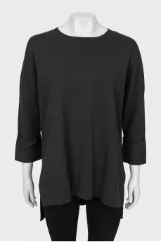 Long wool sweater