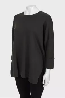 Long wool sweater