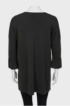 Long wool sweater