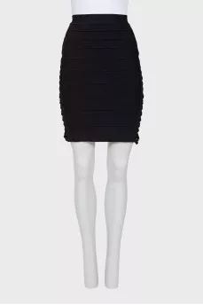 Black skirt decorated on the sides