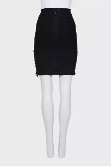 Black skirt decorated on the sides