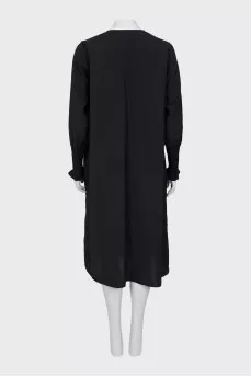Black dress with zipper in front