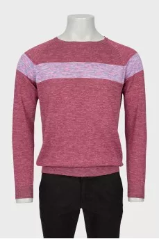 Men's jumper in combined colors