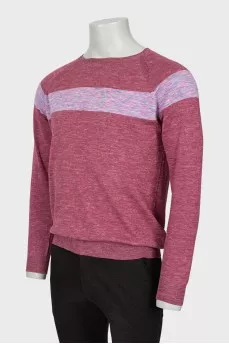 Men's jumper in combined colors