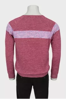 Men's jumper in combined colors