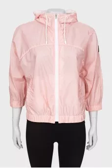 Pink oversized windbreaker