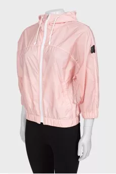 Pink oversized windbreaker
