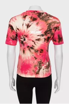 Straight-fit T-shirt in abstract print