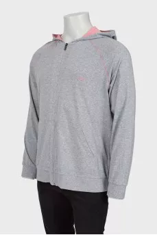 Men's sports jacket with embroidered logo