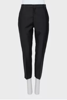 High-waisted classic trousers