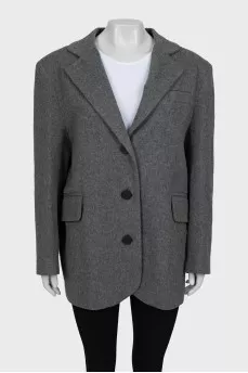 Gray wool jacket