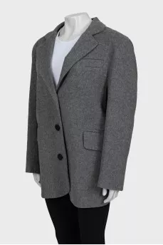 Gray wool jacket