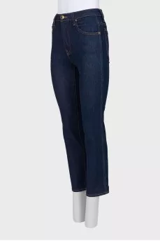 Dark blue high waist jeans