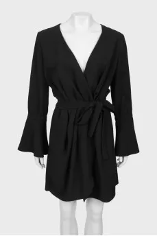 Black dress with ties