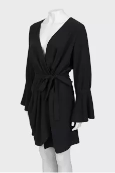 Black dress with ties