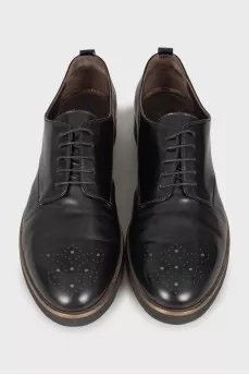 Men's black brogues