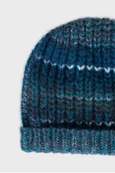 Mixed color knitted hat