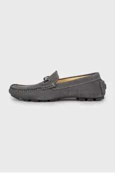 Men's moccasins with embossing