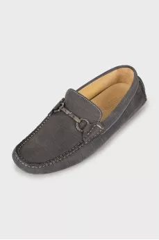 Men's moccasins with embossing