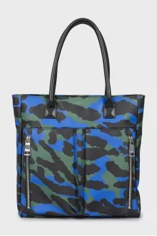 Printed bag made of eco-leather