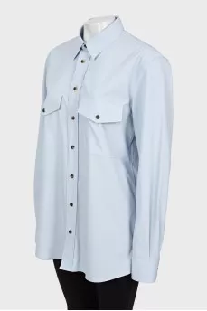 Light blue loose fit shirt