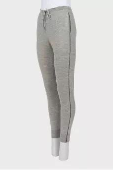 Wool and silk sweatpants