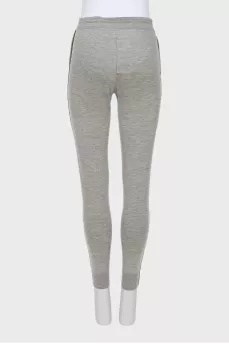 Wool and silk sweatpants