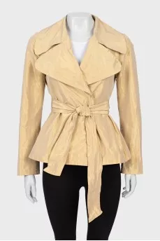 Golden jacket on the belt