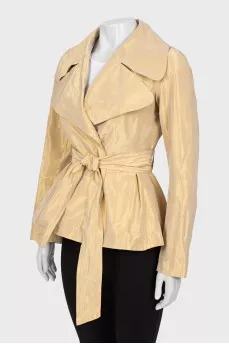 Golden jacket on the belt