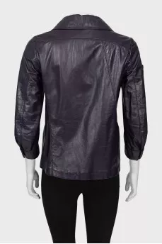 Purple leather jacket