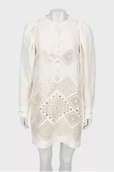 A-line dress with pattern