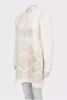 A-line dress with pattern