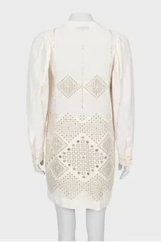 A-line dress with pattern