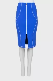 Blue pencil skirt with tag