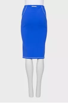 Blue pencil skirt with tag