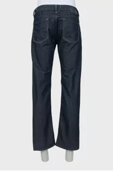 Men's dark blue jeans