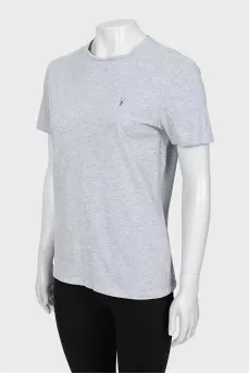Gray straight fit T-shirt